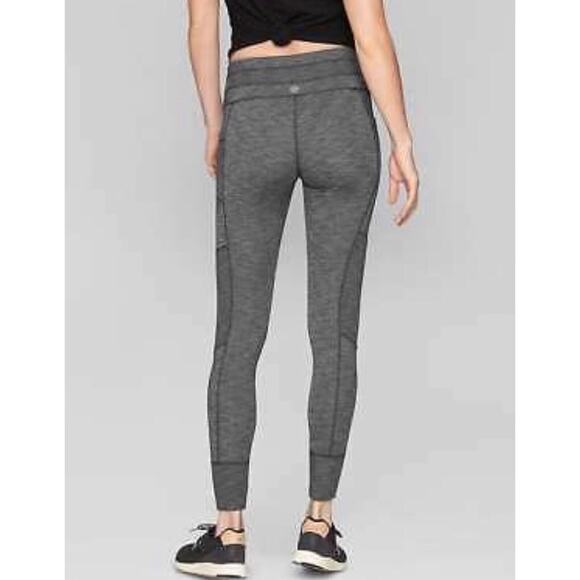 ATHLETA Excursion Jogger Leggings in Marled Black and Gray Sz. XS - Picture 2 of 5